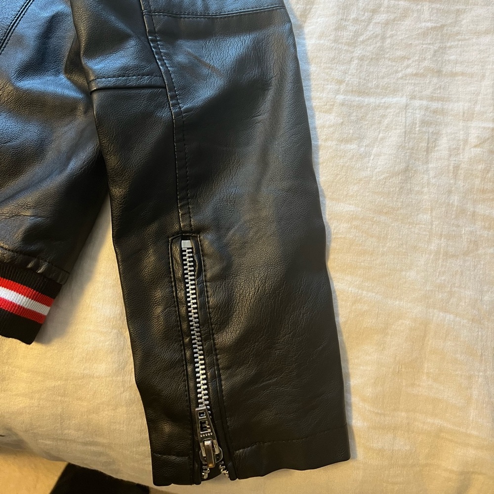 NWT Blank NYC Leather bomber Jacket M - Picture 6 of 9